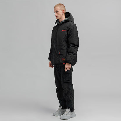 Reflective Cotton-Padded Jacket – Insulated Streetwear Coat with High Visibility for Men & Women