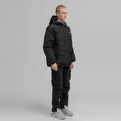 Reflective Cotton-Padded Jacket – Insulated Streetwear Coat with High Visibility for Men & Women